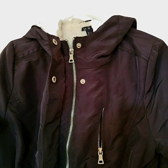 U2B cozy jacket coat, sinch waist - Picture 2 of 7